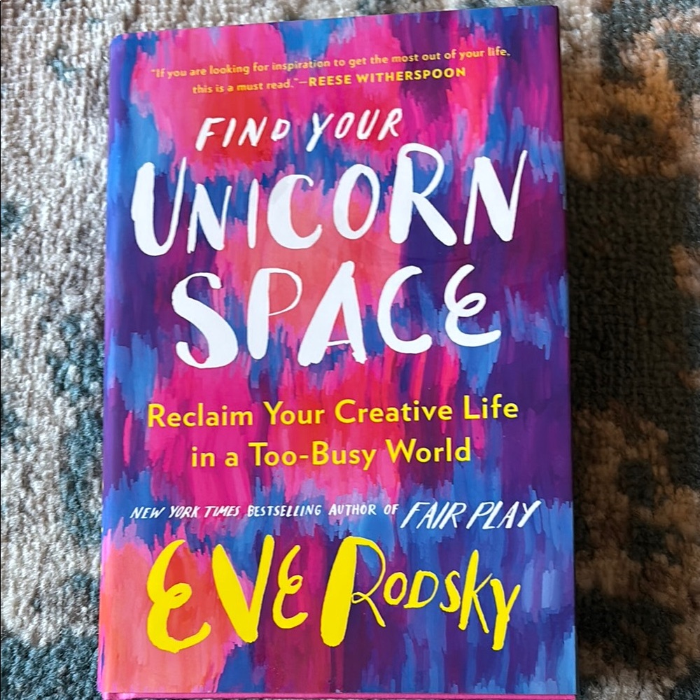 'Find Your Unicorn Space' Book - Purple and Pink